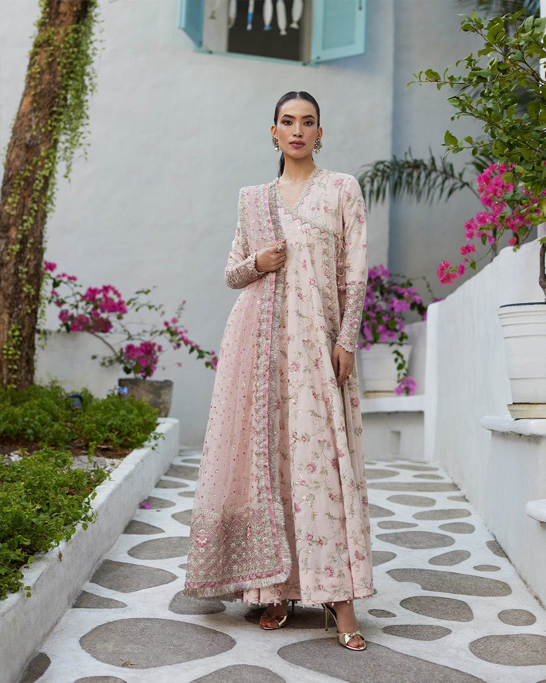 faiza saqlain pink dress Halina Faiza Saqlain