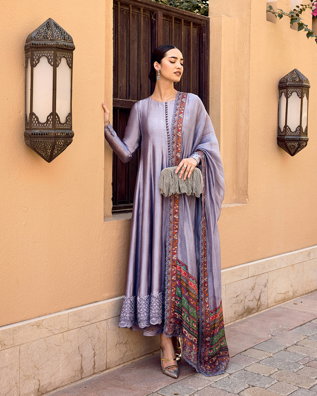 faiza saqlain purple dress Faiza Saqlain