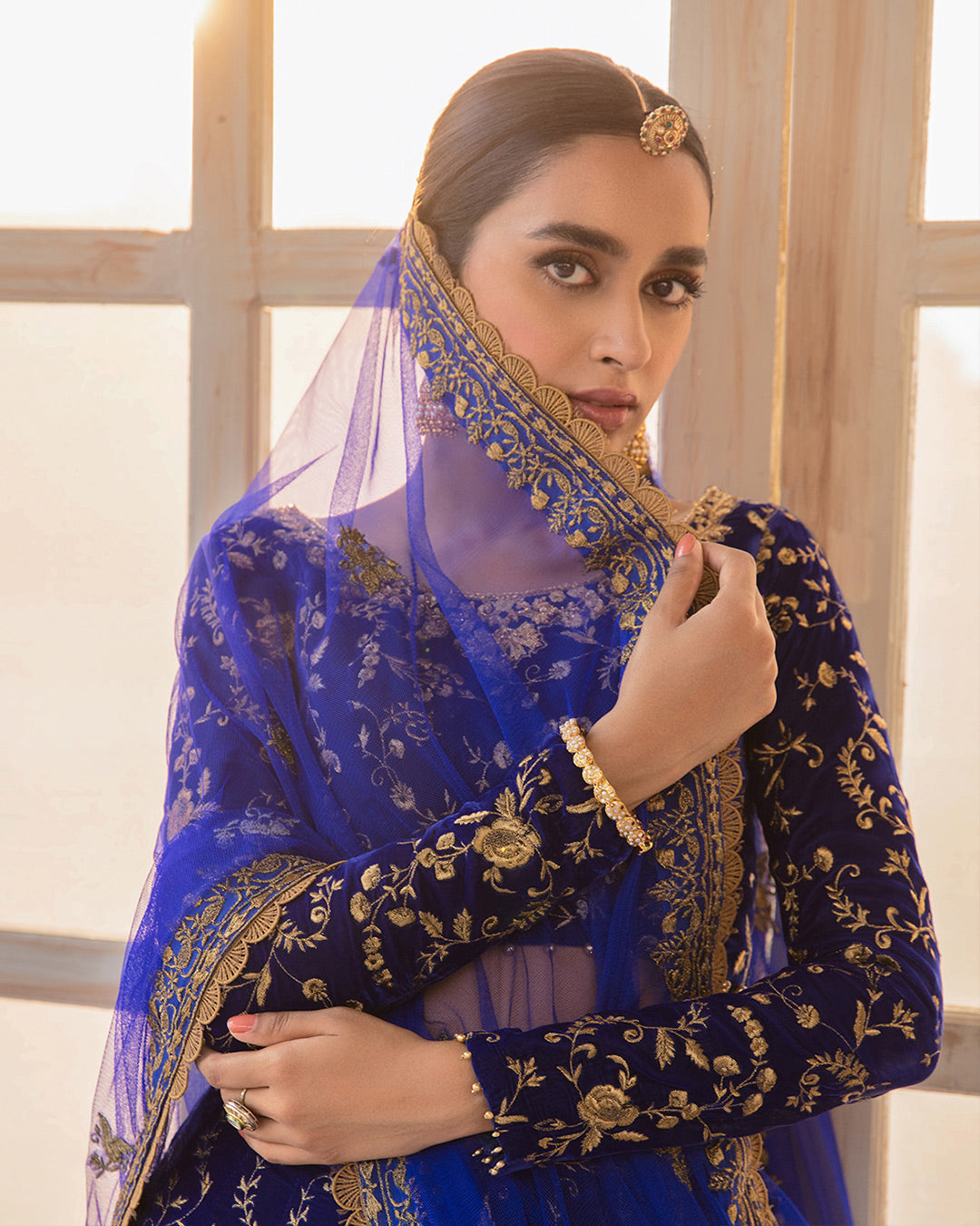 faiza saqlain blue dress Miyah Faiza Saqlain