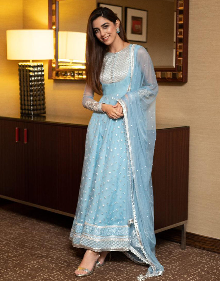 Powder Blue Faiza Saqlain Powder Blue Faiza Saqlain