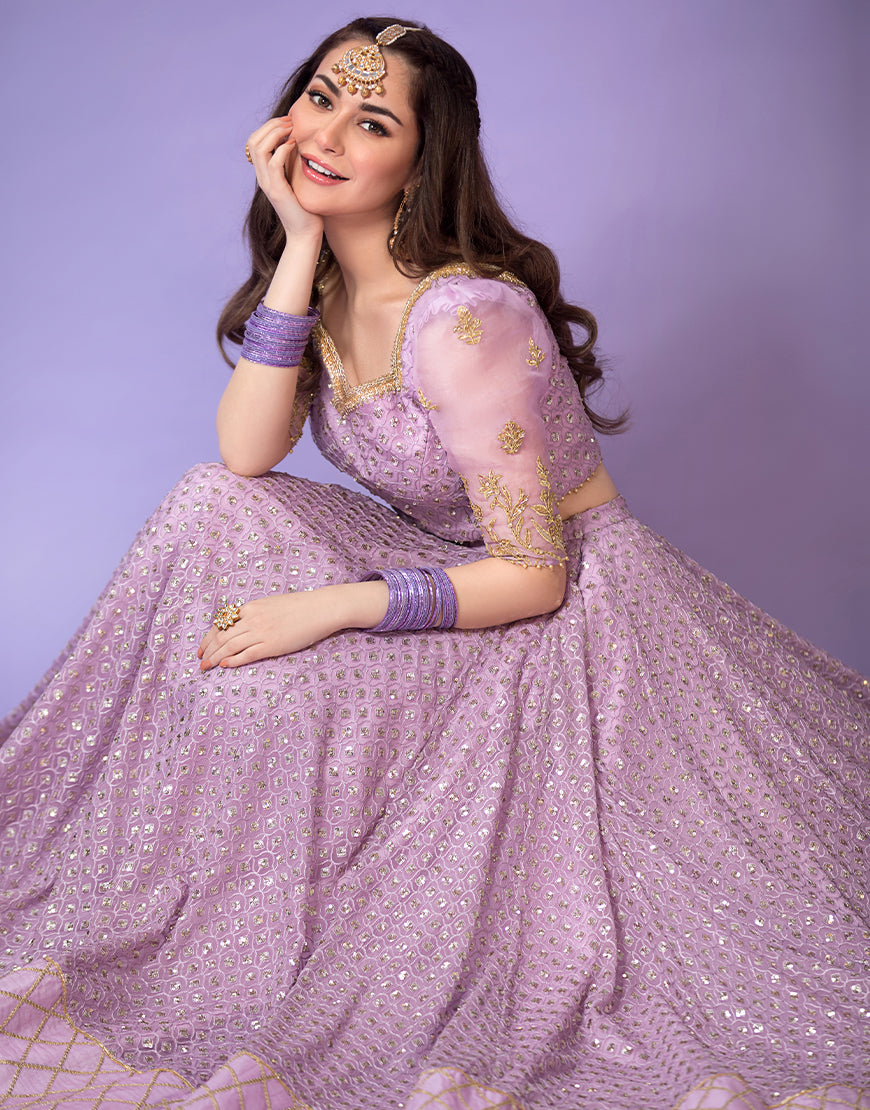 faiza saqlain purple dress Faiza Saqlain